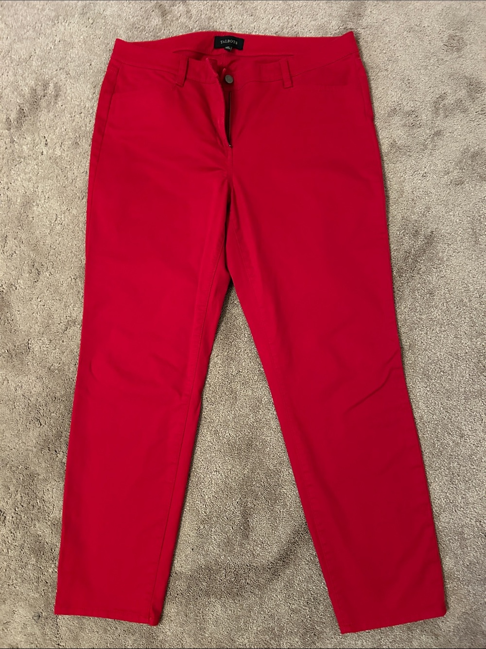 Talbots Women's Red Chino Pants